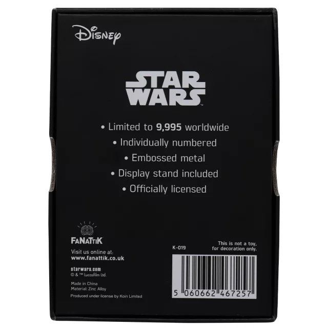 Sběratelská plaketka Star Wars - My Only Hope Ingot dupl