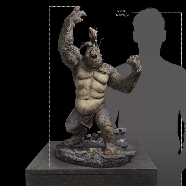 Statue Der Herr der Ringe - Legolas Vs Höhlentroll Deluxe 1/10 (Iron Studios)