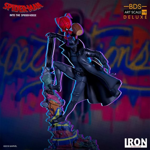 Statue Spider-Man: A New Universe - Spider Noir und Spider Ham Kunstskala 1/10 (Iron Studios)