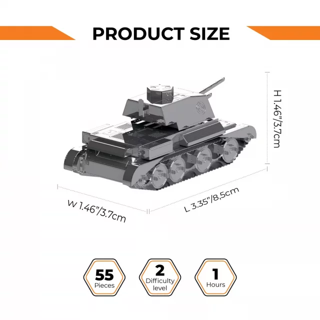 Bausatz World of Tanks - Cruiser Mk III (metallisch)