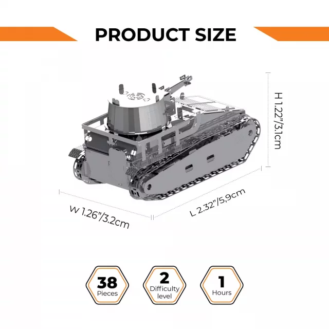 Stavebnice World of Tanks - Leichttraktor Vs.Kfz.31 (metallisch)
