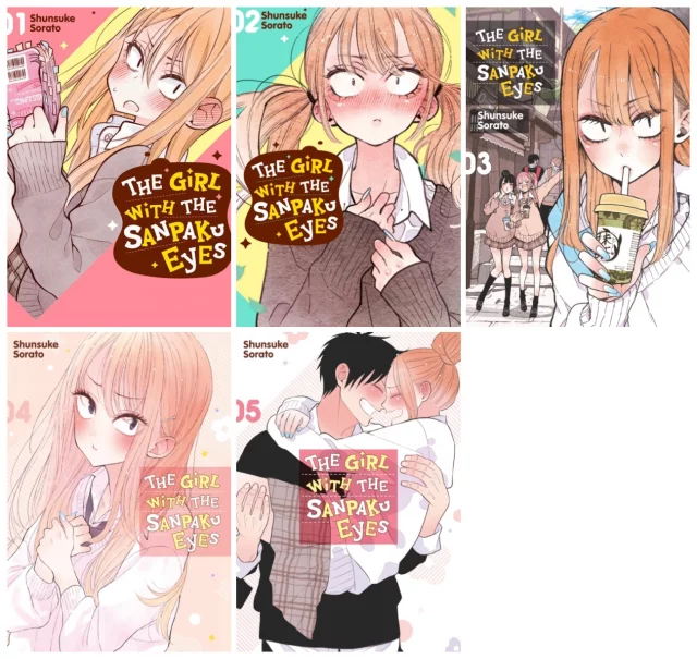 Vorteilhaftes Set komiks The Girl with the Sanpaku Eyes 1-5 ENG - Japanische