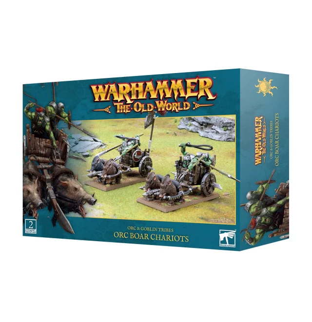 Warhammer The Old World - Orc & Goblin Tribes - Orc Boar Boyz Mob (10 figurek) dupl