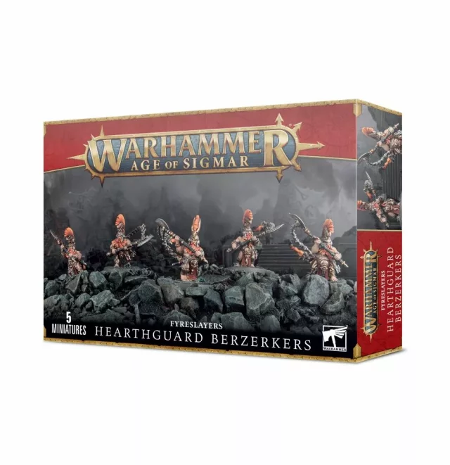 W-AOS: Fyreslayers - Hearthguard Berzerkers (5 Figuren)