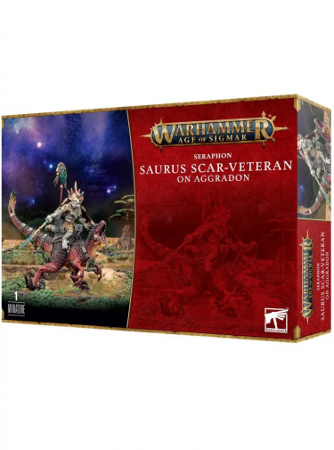 W-AOS: Seraphon - Saurus Scar-Veteran on Aggradon (1 Figur)