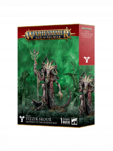 W-AOS: Skaven - Vizzik Skour Prophet of the Horned Rat (1 Figur)