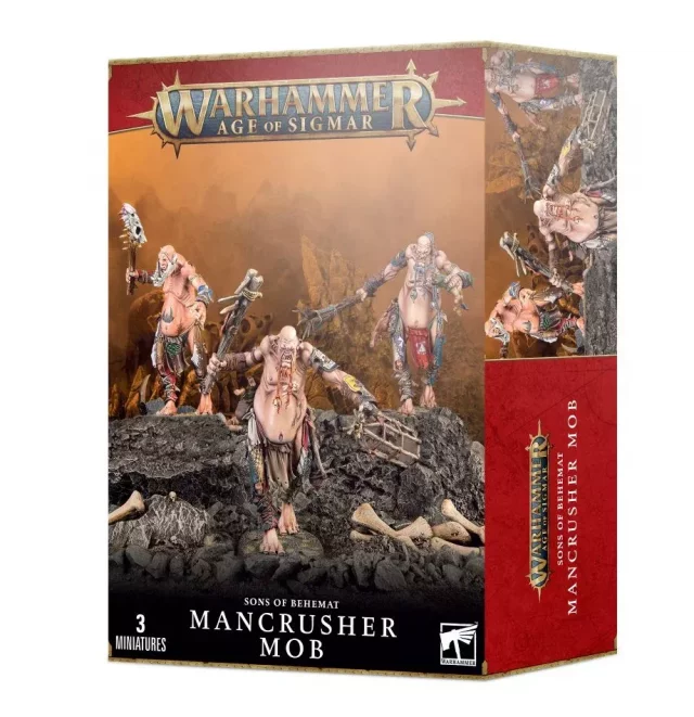 W-AOS: Söhne des Behemat - Mancrusher Mob (3 Figuren)