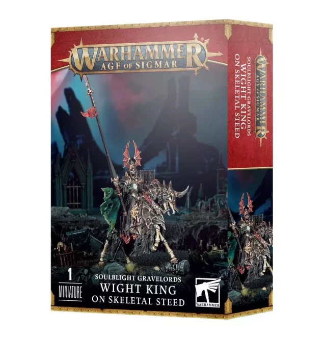 W-AOS: Soulblight Gravelords - Wight King on Skeletal Steed (1 Figur)