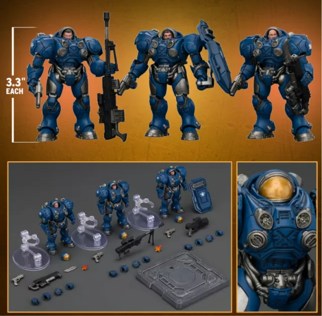 Actionfigur StarCraft - Terran Marine Set (3 Figuren)