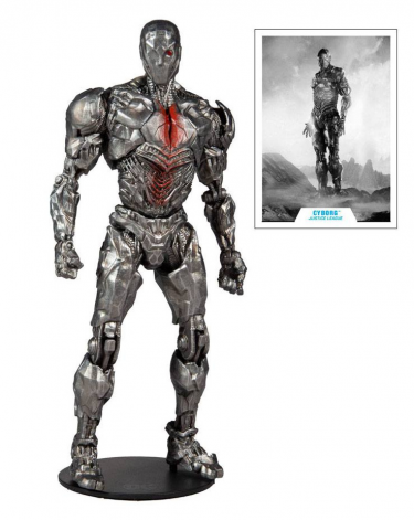 Figur Justice League - Cyborg with Face Shield (McFarlane)