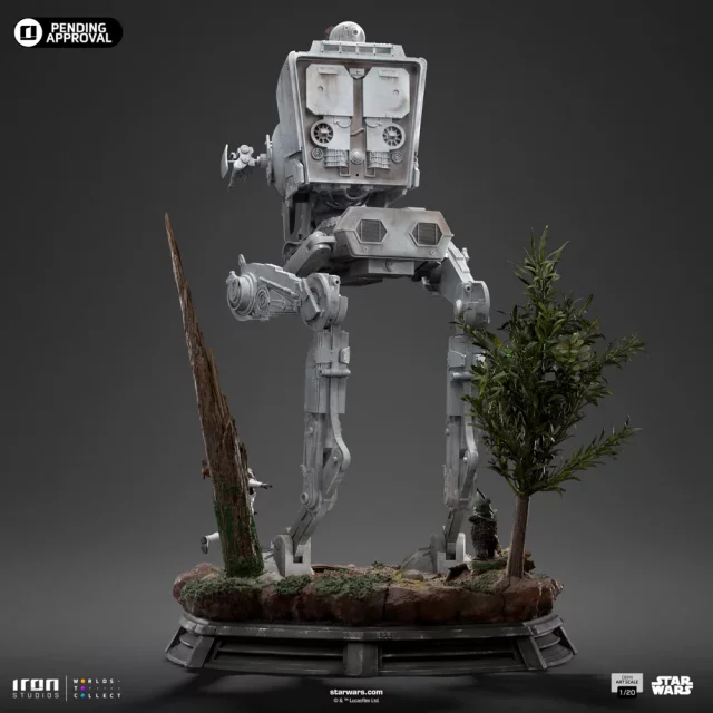 Statue Star Wars - AT-ST & Chewbacca (Iron Studios)