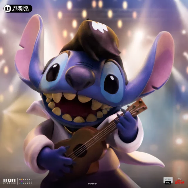 Statuette Lilo & Stitch - Stitch (King of Rock) (Iron Studios)