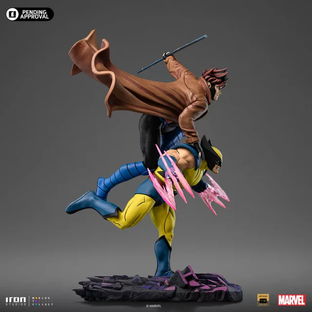 Statuette Marvel - Gambit & Wolverine Deluxe (Iron Studios)