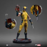 Statuette Marvel - Wolverine & Deadpool Head (Iron Studios)