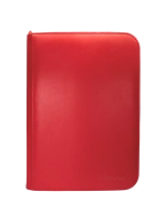 Sammelkarten Album Ultra PRO - Vivid 4-Pocket Zippered PRO-Binder Red