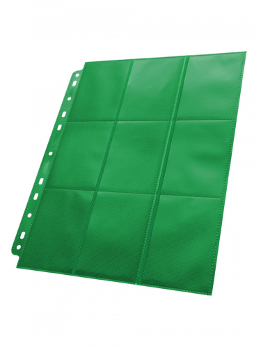 Pocket-Pages Ultimate Guard - Side Loaded 18-Pocket Pages Green (1 Stück)