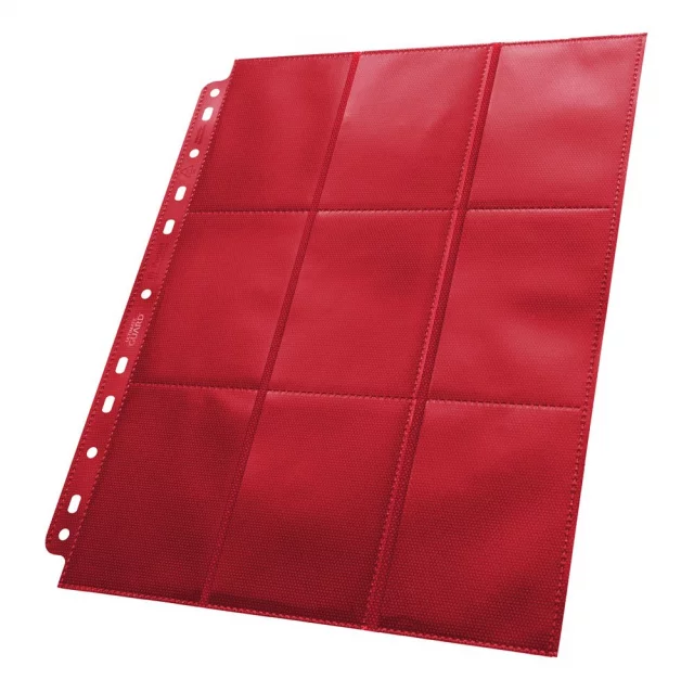 Seite für das Album Ultimate Guard - Side Loaded 18-Pocket Pages Red (1 Stück)