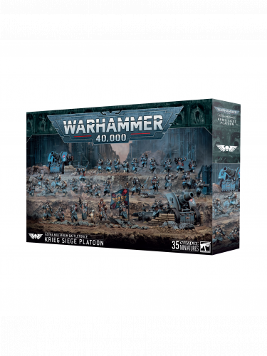 W40k: Battleforce: Astra Militarum - Krieg Siege Platoon (35 Figuren)