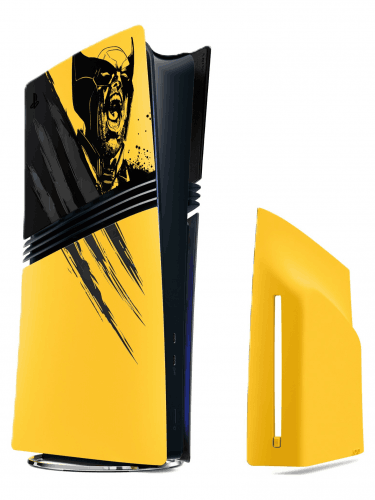 Konsolenabdeckung PlayStation 5 Pro - Marvel’s Wolverine Battle Yellow Limited Edition (PS5)