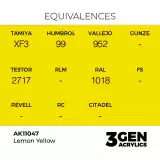 Grundfarbe AK 3Gen (Lemon Yellow - Acrylic) - zitronengelb - AK-Interactive