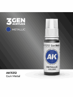 Grundfarbe AK 3Gen (Gun Metal - Metallic) - Metallgrau