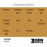 Grundfarbe AK 3Gen (Ocher - Acrylic) - ockerfarben - AK-Interactive