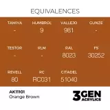Grundfarbe AK 3Gen (Orange Brown - Acrylic) - orange-braun - AK-Interactive
