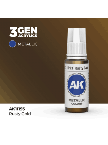 Grundfarbe AK 3Gen (Rusty Gold - Metallic) - Patiniertes Gold