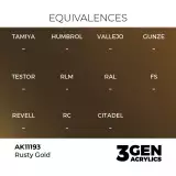 Grundfarbe AK 3Gen (Rusty Gold - Metallic) - Patiniertes Gold - AK-Interactive