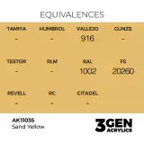 Grundfarbe AK 3Gen (Sand Yellow - Acrylic) - sandgelb - AK-Interactive