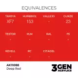 Grundfarbe AK 3Gen (Deep Red - Intense) - kräftiges Rot - AK-Interactive