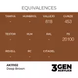 Grundfarbe AK 3Gen (Deep Brown - Intense) - kräftiges Braun - AK-Interactive