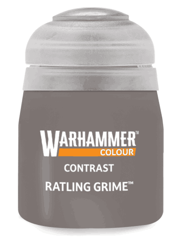 Warhammer Colour Contrast Paint (Ratling Grime) - Kontrastfarbe - Grau