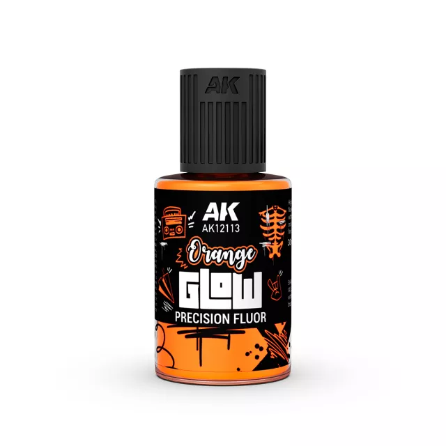 Deckfarbe AK - Orange Glow Precision Fluor (orange) - AK-Interactive