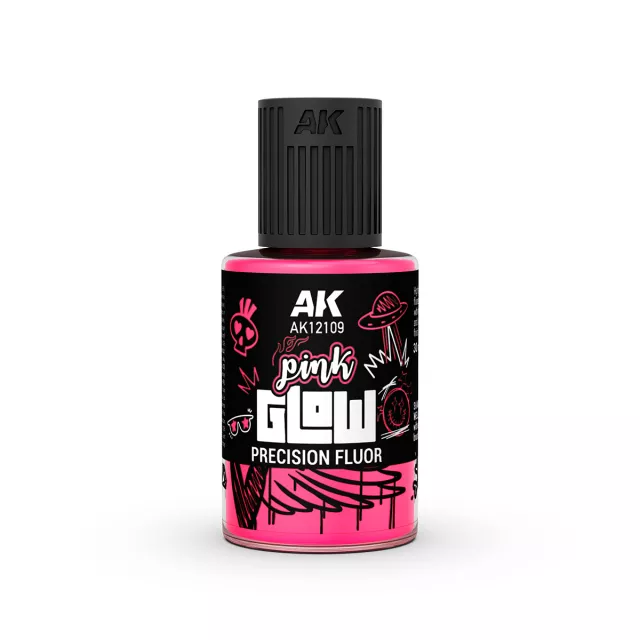 Deckfarbe AK - Pink Glow Precision Fluor (pink) - AK-Interactive