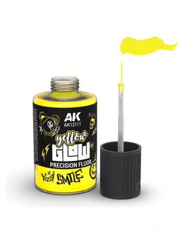 Deckfarbe AK - Yellow Glow Precision Fluor (gelb)