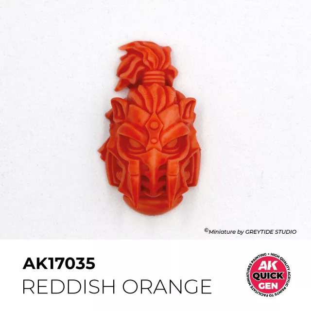 Kontrastfarbe AK Quick Gen (Reddish Orange) - rot-orangefarben - AK-Interactive