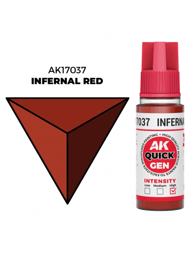 Kontrastfarbe AK Quick Gen (Infernal Flesh) - höllisch rot