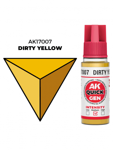 Kontrastfarbe AK Quick Gen (Dirty Yellow) - gedämpftes Gelb