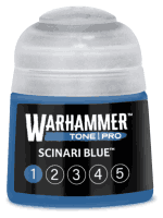 Grundfarbe Warhammer Tone Pro (Scinari Blue 1) - Hellblau