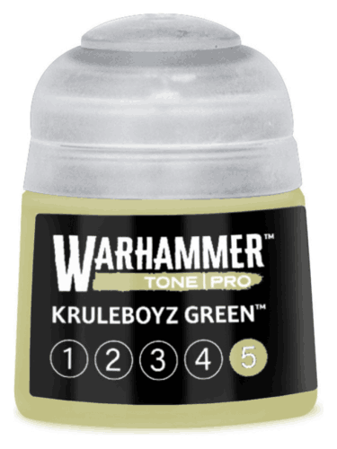 Grundfarbe Warhammer Tone Pro (Kruleboyz Green 5) - Grün