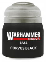 Warhammer Colour Base Paint (Corvus Black) - Grundfarbe, Schwarz