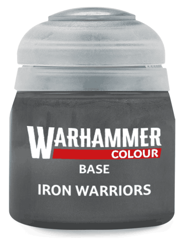 Warhammer Colour Base Paint (Iron Warriors) - Grundfarbe, grau