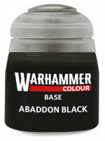 Warhammer Colour Base Paint (Abaddon Black) - Grundfarbe, schwarz