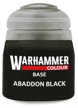 Warhammer Colour Base Paint (Abaddon Black) - Grundfarbe, schwarz