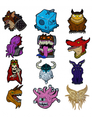 Anstecker Dungeons & Dragons - 50th Anniversary Pins (zufällige Auswahl)