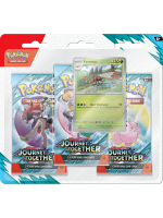 Kartenspiel Pokémon TCG: Scarlet & Violet - Journey Together 3-Pack Blister Booster (Yanmega) (ENGLISCHE VERSION)