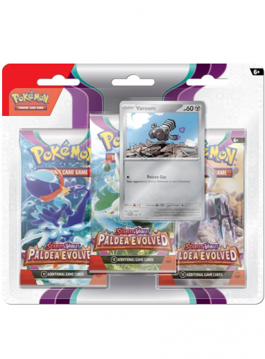 Kartenspiel Pokemon TCG: Scarlet & Violet - Paldea Evolved 3-Pack Blister booster (Geschwindigkeit) (ENGLISCHE VERSION)