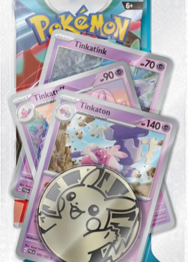 Kartenspiel Pokémon TCG: Scarlet & Violet - Paradox Rift Premium Checklane Blister booster (Tinkaton) (ENGLISCHE VERSION)