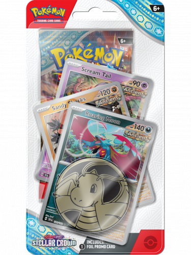 Kartenspiel Pokémon TCG: Scarlet & Violet - Stellar Crown Premium Checklane Blister booster (Roaring Moon)